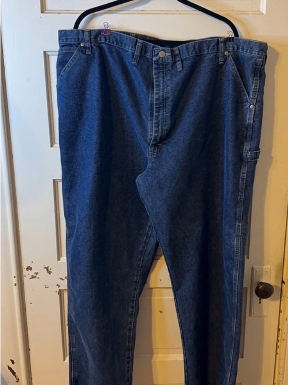 Wrangler Relaxed Fit Dark Blue Denim Jeans
